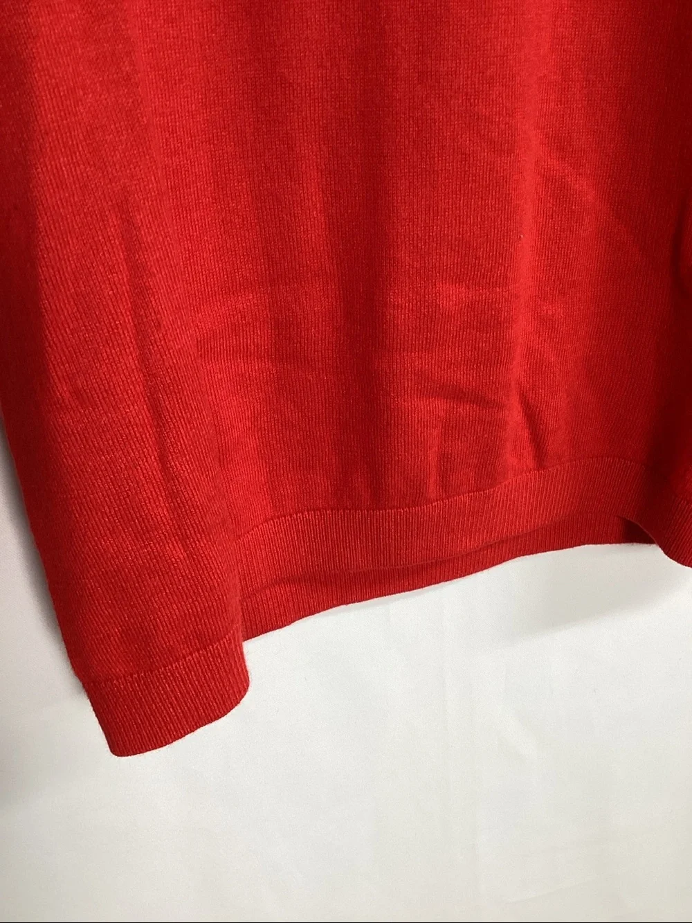 KATE SPADE Red Bow Sleeve Crewneck Sweater Size Small